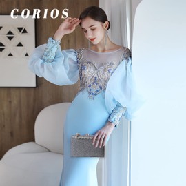 CORIOS Clutch Women's Glitter Evening Bag Sparkling Shoulder Bag Wedding Bridal Purse Handbag Shiny Shoulder Bag Cocktail Party Prom Bag for Women, silver grey, Shiny