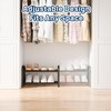 ENJOYBASICS Expandable Shoe Rack, 2 Tier Adjustable Shoe Organizer Shelf