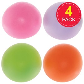 Baker Ross FN483 Squishy Sensory Balls - Pack of 4, Fidget Toys for Kids, Party Bag Fillers for Kids