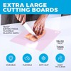 Extra Thick Pastel Flexible Plastic Cutting Board Mats with Food