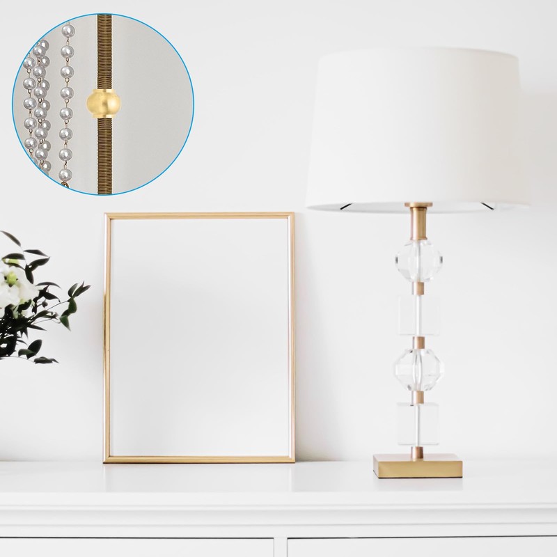 PATIKIL Lamp Solid Brass Neck, 2 Pcs Turned Brass Spindle