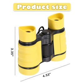 Kids Binoculars with 4X MagnificationEducational Toy Compact Shock Proof Binocular Best Gifts for Teen Boys Girls,for Outdoor ObservationSparking Curiosity in Children