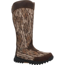 ROCKY Women’s Spike Waterproof Snake Boot, Mossy Oak Bottom Land, Size 6(M)
