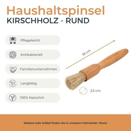 Hofmeister® Household Item Made of Fine Cherry Wood, Heat-resistant, Antibacterial and Plastic-Free, Beautiful Grain, Made in Europe, for Home and Kitchen