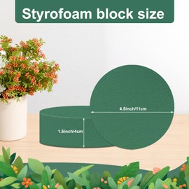 Phinus 4 PCS Styrofoam Block, Floral Foam Block Measures 4.33 x 1.57 inches, Flower Foam Can Be Used for Artificial Flower Arrangement DIY Crafts, Birthday, Prom, Church, Etc