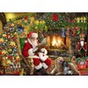 Fireside Santa Jigsaw Puzzle 1000 Piece by Vermont Christmas Company