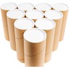 Juvale 10-Pack Mailing Tubes & Caps - 3 x 7