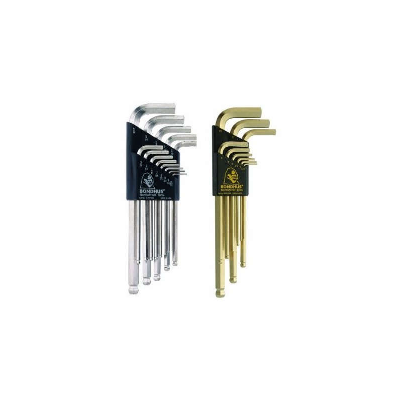Bondhus 20399 Ball End L-Wrench Double Pack with BriteGuard and
