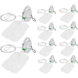 SL Lot of 32 Adult Elongated Non-Rebreather Oxygen Mask