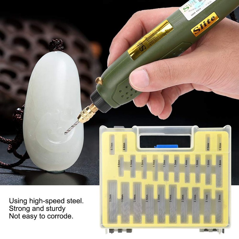 Naroote Micro Drill Bit Set, Micro Drill Bits Small 150PCs