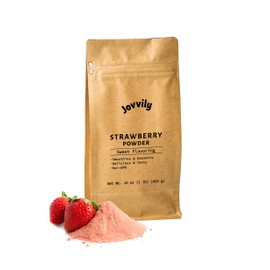 Jovvily Strawberry Powder - 1lb - Smoothies - Shakes
