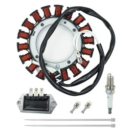 ALRACALL 237878-S 15/20 Amp Stator Replaces for Kohler 54 755 09-S 47-085-02-S Fits for CH18-CH25 CV460 CV490 SV470 SV620 K161 K181 with 25 403 37-S 41-403-10-S 4140309-S Voltage Regulator Rectifier