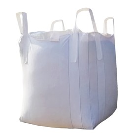 Secbolt FIBC Bulk Bag, 1 One Ton Bag, 35"L x 35"W x 43"H, 2200lbs SWL, Duffle Top Flat Bottom, Woven Polypropylene Bags