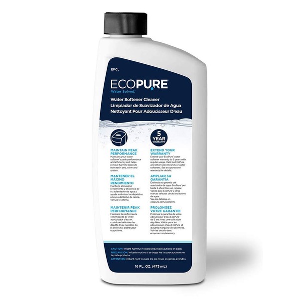 EcoPure EPCL Water Softener Cleaner, Off-White