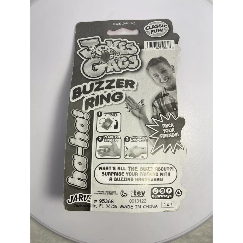 JA-RU Jokes & Gags Prank Buzzer Ring