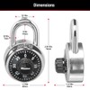 Master Lock Black Gym Locker Lock Combination Padlock, Indoor Combo