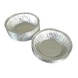 Durable Packaging 4-7/8" Foil Tart Pan (Durable 5" #2200) - Mini Aluminum Pot Pie Baking Plate Tin (pack of 25)
