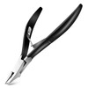 Toenail Clippers Straight Blade for Thick Toenails, Wide Open Pointed