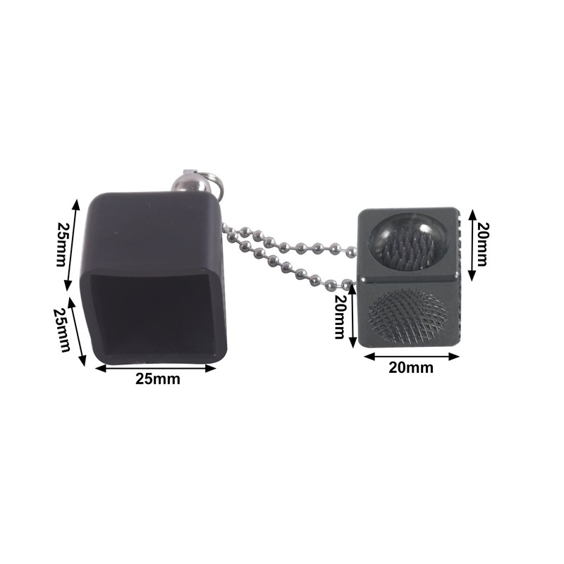 CROWN ME Billiard Billiard Pool Cue Tip Tool Cube, Cube