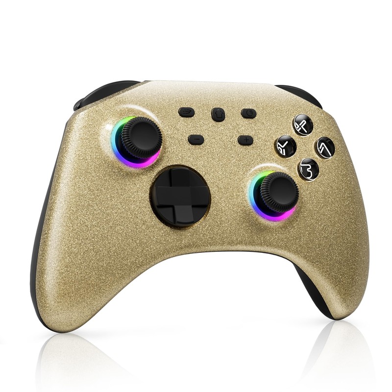 Mytrix Glitter Gradient Pro Controller, for Switch/OLED/Lite Steam Deck, Pro