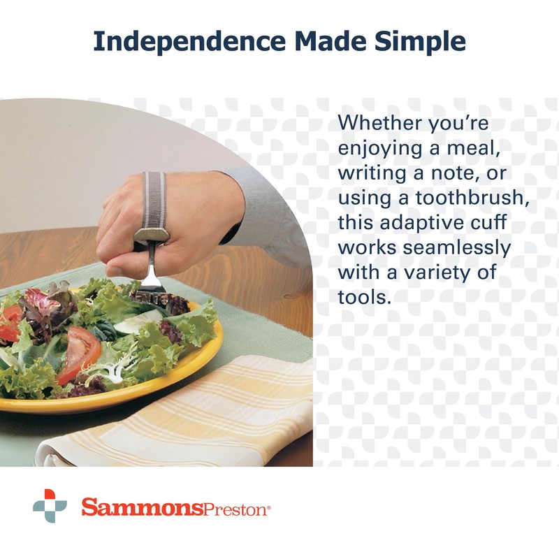 Sammons Preston Universal Cuff, Medium, Leather Adaptive Utensil & Writing