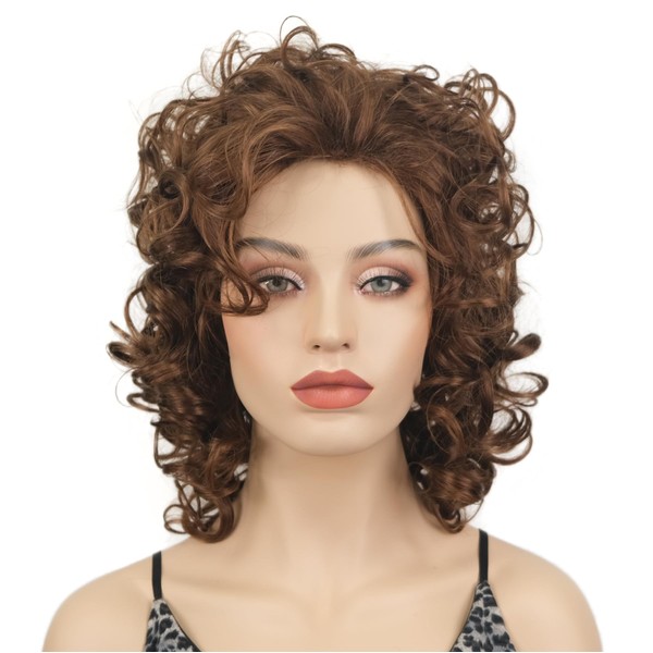 Lydell Short Soft Super Curly Layered Natural Movement Synthetic Wigs
