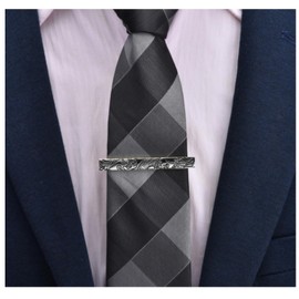 Rockyu Men's Dragon Tie Clip, Gold & Silver, Brass, Dragon Crest Tie Clip, Business Luck Up, Accessories, Formal Gift, Present, Christmas, Dow!, No Gemstone