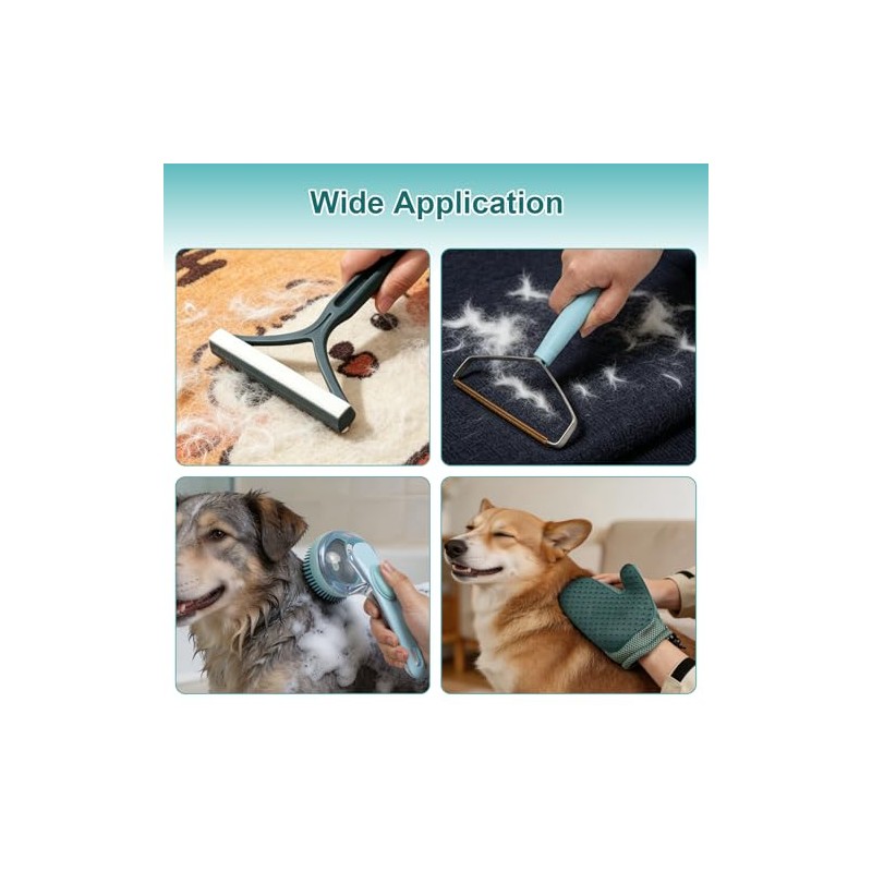 4-in-1 Pet Grooming Kit for Cats & Dogs - Hair