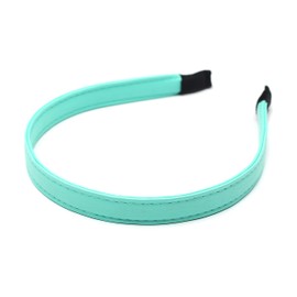 QinGoo Green Leather Headband Cute Women's Green Hair Band Bangs Stylish No Pain Hair Accessory Korean Going Out Face Wash 1 Piece