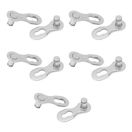Master Link for Bicycle Chain | Connector para Cadena de Bicicleta | Reusable Bike Chain Quick Link | Master Link for 7 Speed Bike Chain Repair, Road and Montain Bike Chain, Pack of 5 Silver