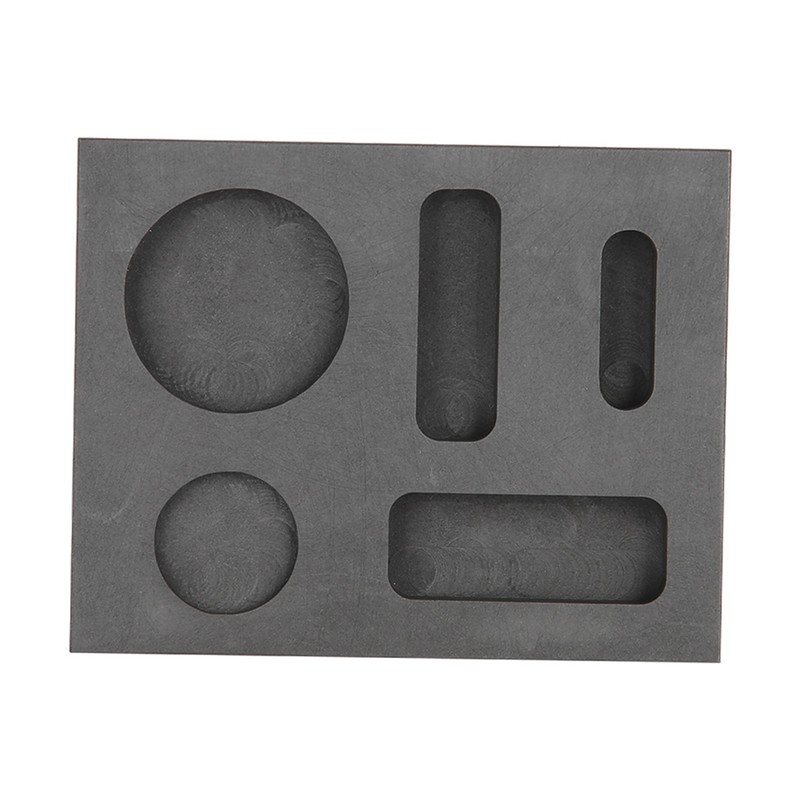 5 Grooves Graphite Ingot Melting Casting Refining Scrap Combo Crucible