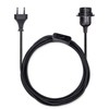 kwmobile E27 Lamp Holder with Switch - 5 m Textile