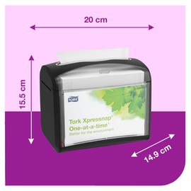 Tork Xpressnap 6232000 - Dispensador de servilletas de mesa N4, línea distintiva, 1 pieza, 6.1 x 5.9 x 7.9 pulgadas, 6232000