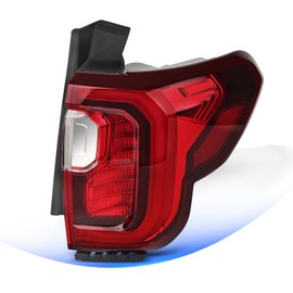 LED Tail Light Compatible with 2020 2021 2022 2023 GMC Acadia Denali SL SLE SLT Outer Taillight Chrome Bezel Rear Driving Brake Lights Assembly Replace OEM#85150720 GM2801316 (Right Passenger Side)