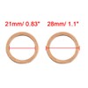 X AUTOHAUX 10 Pcs 21mm Inner Diameter Flat Copper Washers