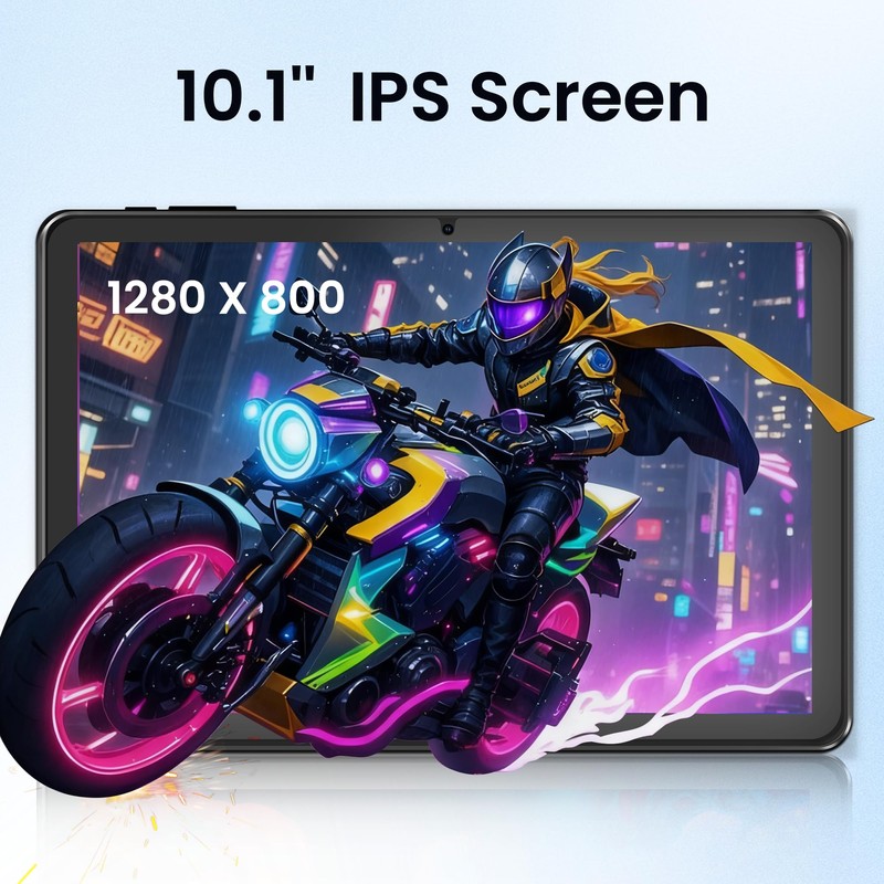 Keoaxll Android 15 Tablet, 10.1 Inch 18GB RAM 128GB ROM,