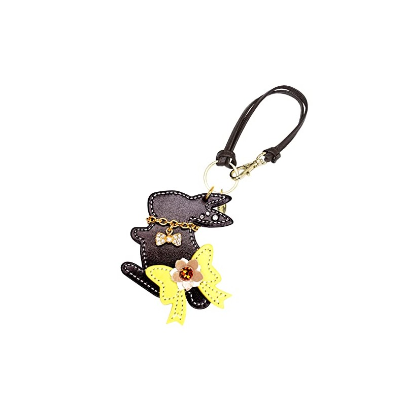 Happy Rabbit BST Women's Bag Strap Key Charm Dark Brown,