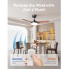 Dreo Ceiling Fans with Lights, 42 Inch, 6 Speeds, 6-Level