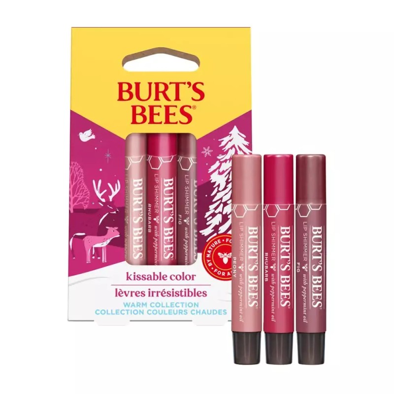Burts Bees 버츠비 키스 가능한 컬러 웜 선물 세트 1EA