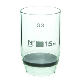 Gooch Crucible, 15ml - Sintered Disc, G-3 Porosity - Borosilicate Glass - Eisco Labs