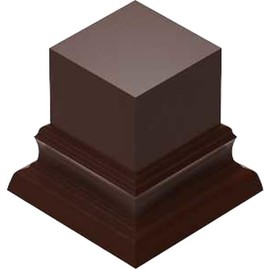 Greenstuff World GSWD-5804 Exhibition Stand, Square Pillar, 1.2 x 1.2 inches (3 x 3 cm), Hazelnut Brown, Hobby Accessory