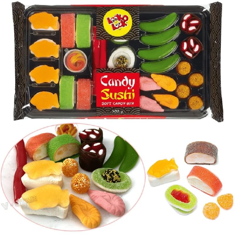 Look-O-Look Take Away Candy Sushi 300g (3x100g)