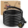 Nilight 16 Feet 7 Way Inline Trailer Cord Heavy Duty