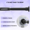 Small Tension Rod 18-32 Inches Black Shower Curtain Rod Heavy