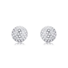 Golf Earrings for Women Sterling Silver Golf Ball Jewelry for Golfers