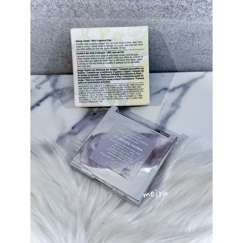 Clinique Sculptionary Cheek Contouring Palette,01 Defining nectars .31oz/9g, NIB