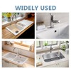 3 Pack Bathroom Sink Overflow Trim Ring, Electroplating Chrome Overflow