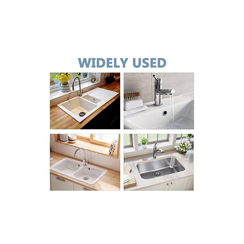 3 Pack Bathroom Sink Overflow Trim Ring, Electroplating Chrome Overflow
