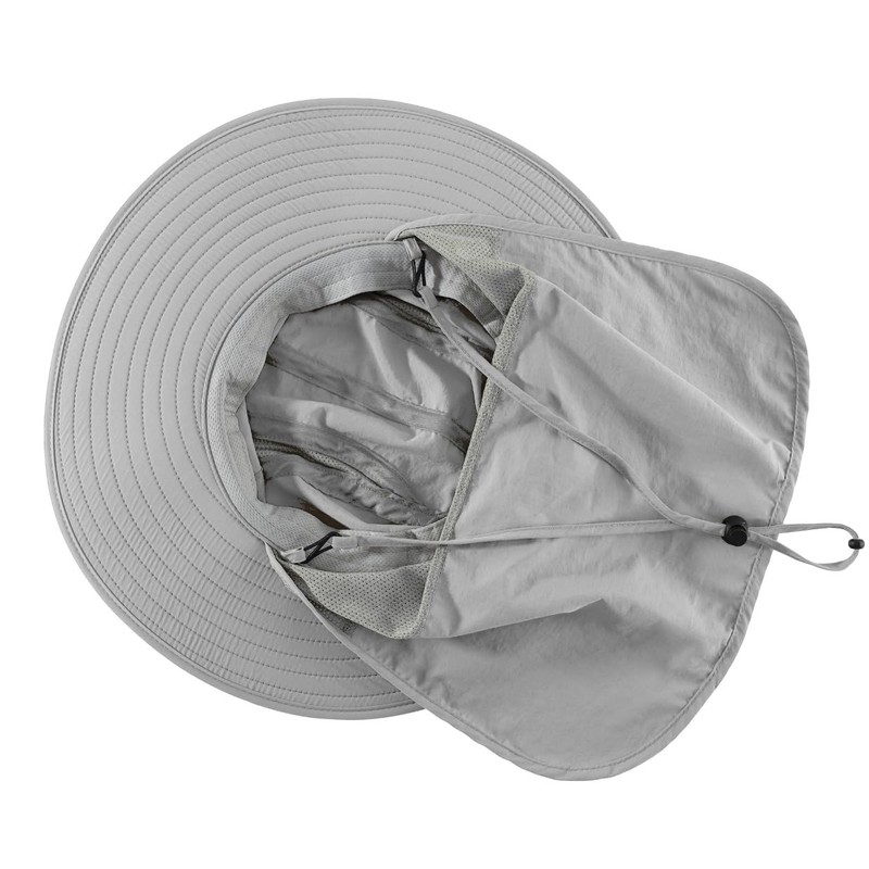 Connectile Outdoor Unisex UPF 50+ Wide Brim Safari Hat Summer
