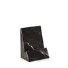 Bey-Berk D028 Black Zebra Marble Desktop Phone/Tablet Cradle with a